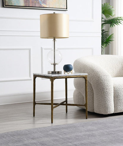 Luxo Side Table With Marble Top