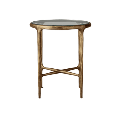 Luxo Side Table With Glass Top