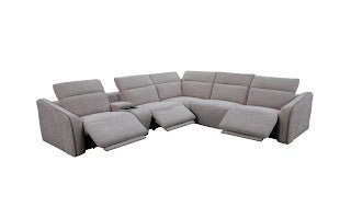 Luxora Grey Motion Power Sectional