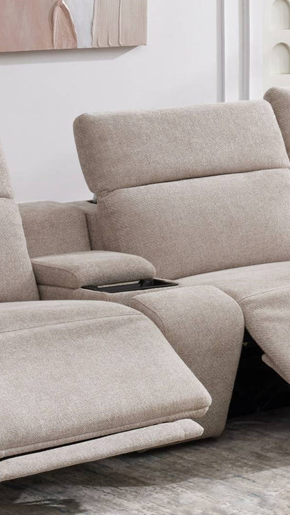 Luxora Grey Motion Power Sectional