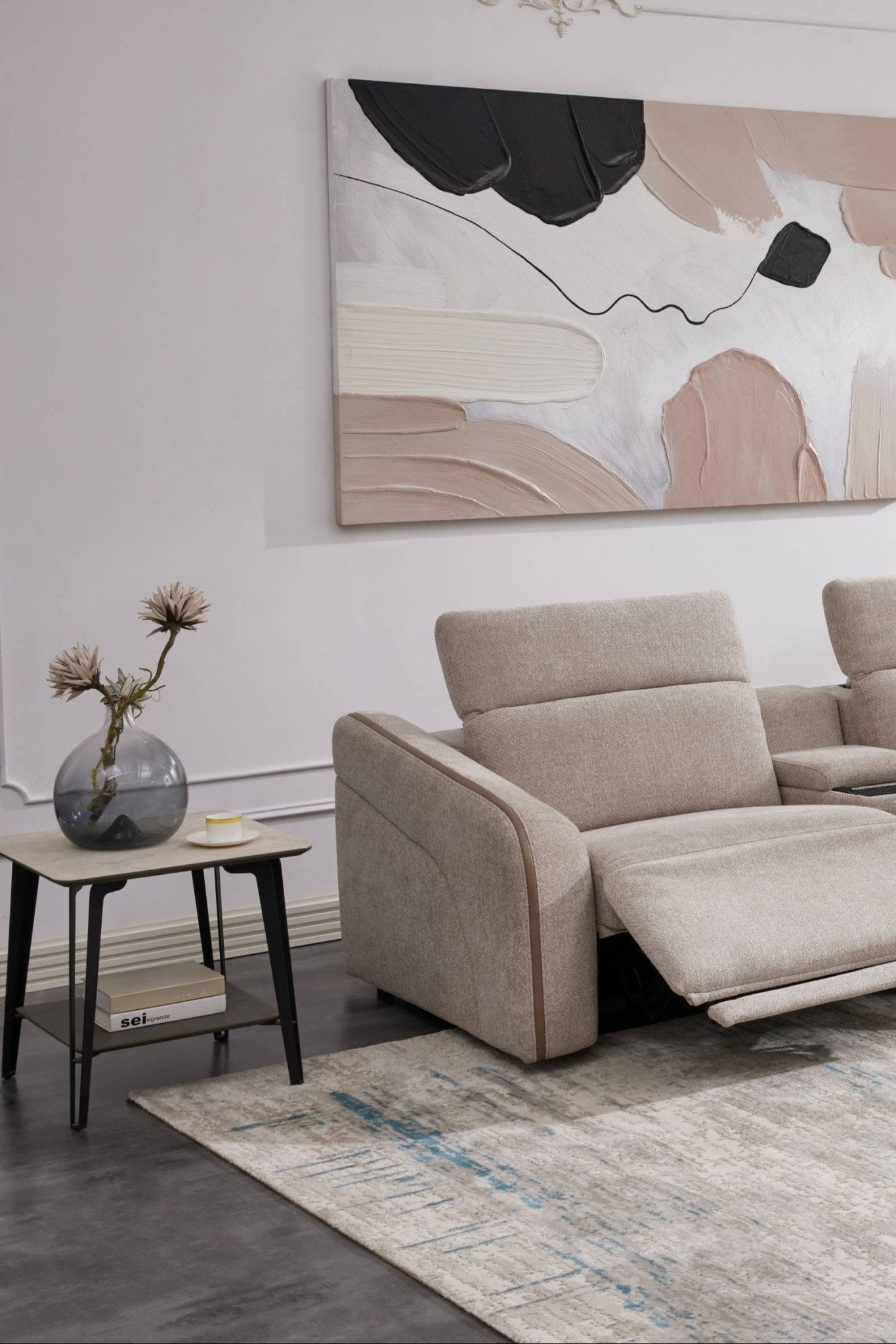 Luxora Grey Motion Power Sectional