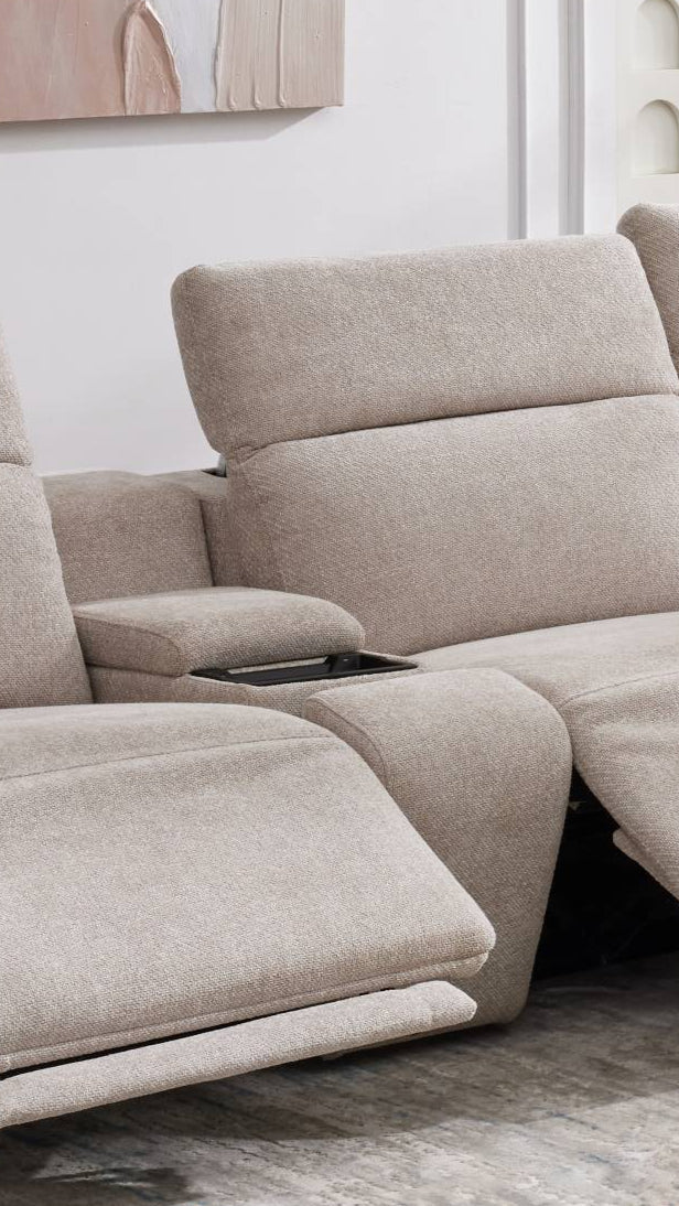 Luxora Grey Motion Power Sectional