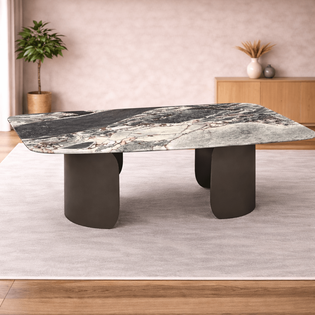 Marble Majesty Dining Table (8/10/12) Seater