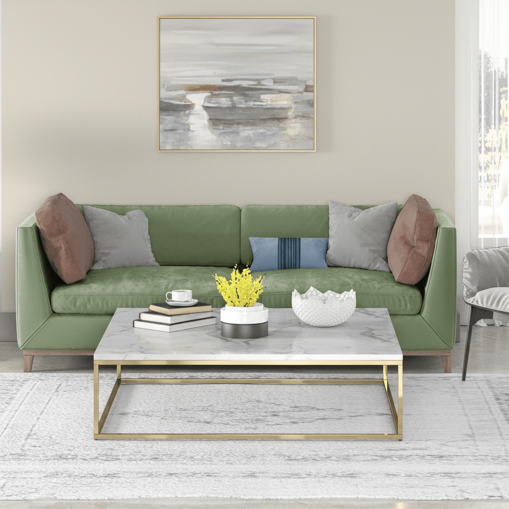 Marble SQUARE COFFEE TABLE