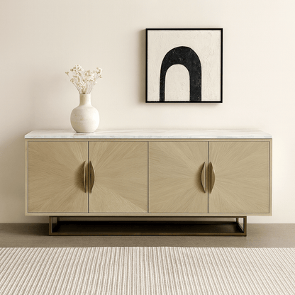 Marble Top gold Buffet
