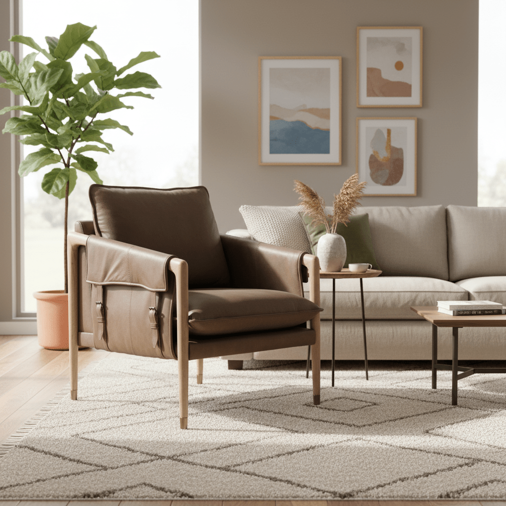 Marius Brown Accent Chair