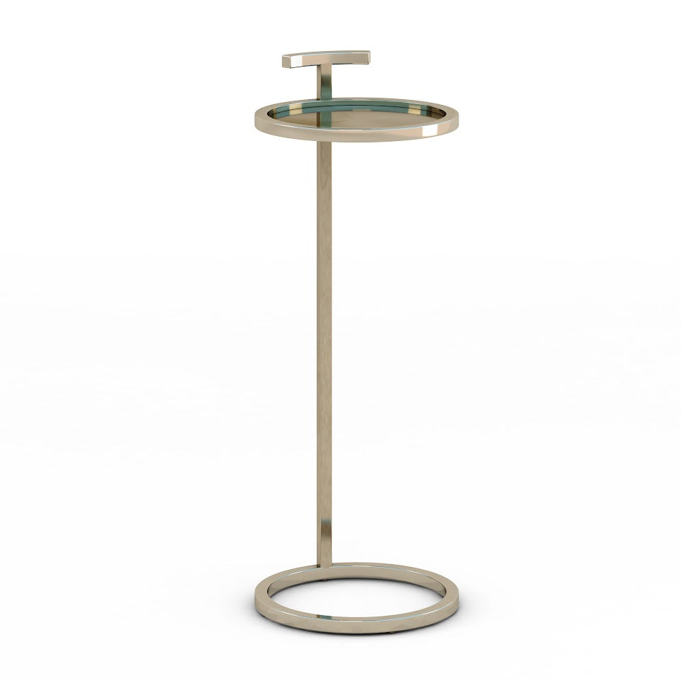 Black 14" Maisie Accent Table Round