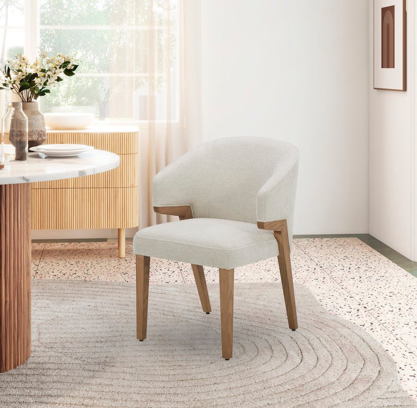 Maxwell White Arm Chair