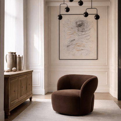 Mazie Brown Swivel Chair