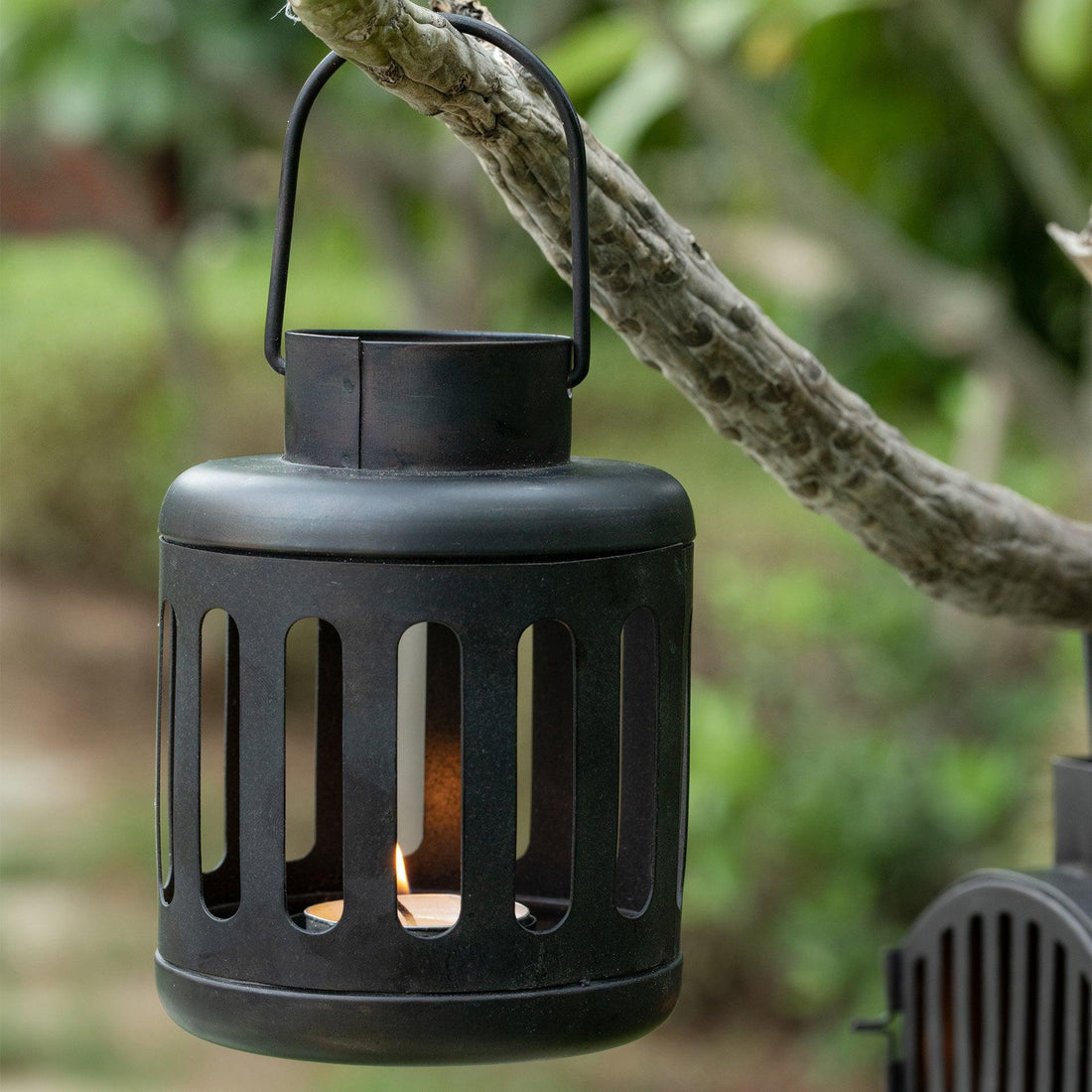 Kuma Metal Round Lantern Set of 2 (with T-Light)