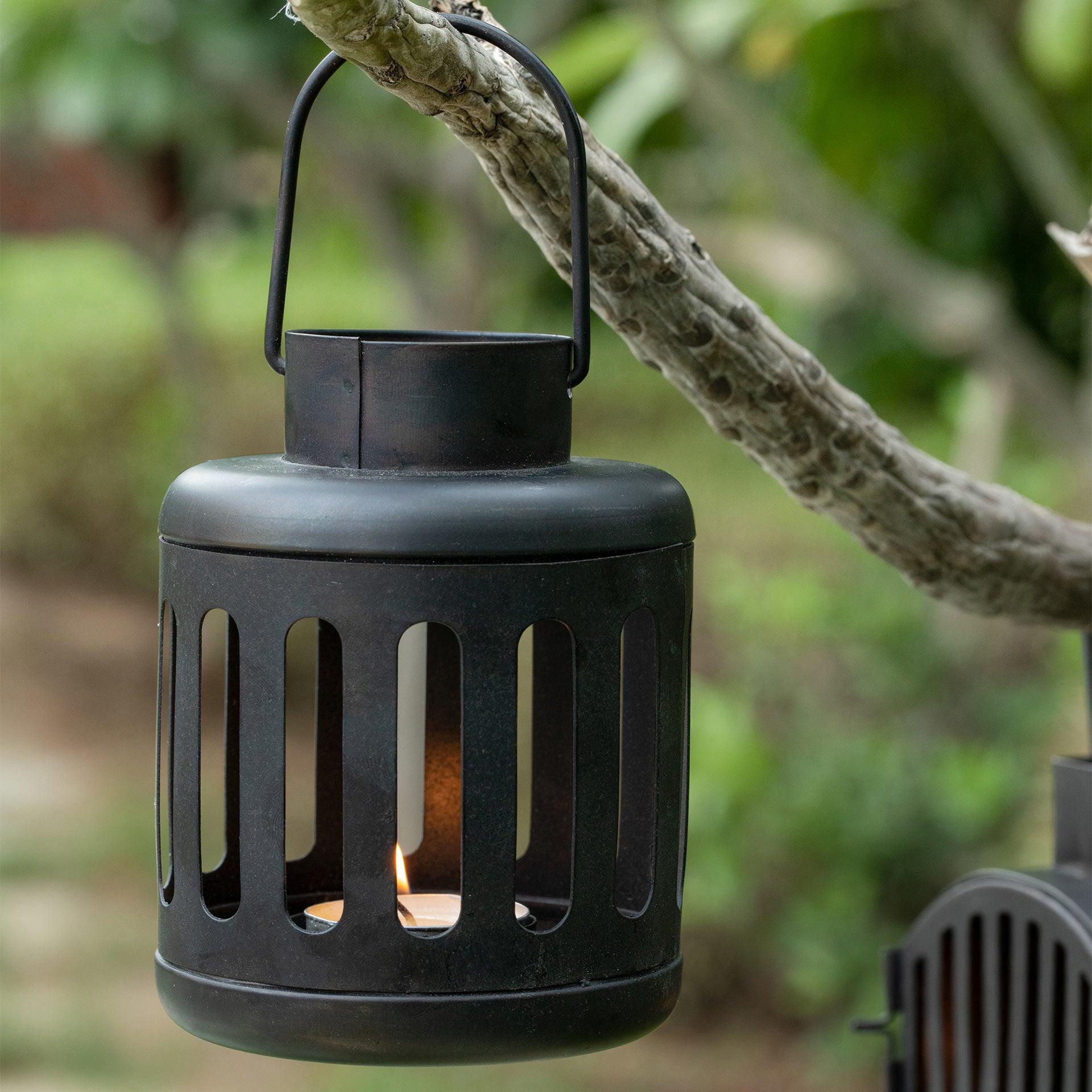 Kuma Metal Round Lantern Set of 2 (with T-Light)