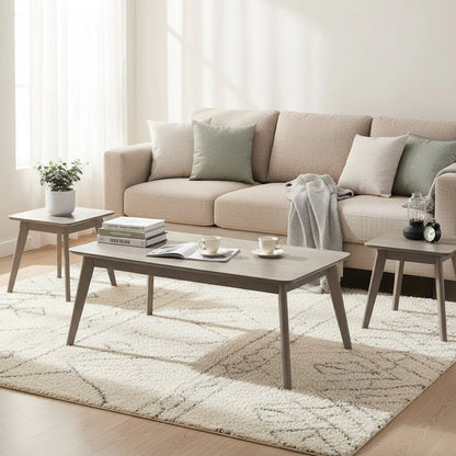 Megan grey wash Coffee table (set of 3 )