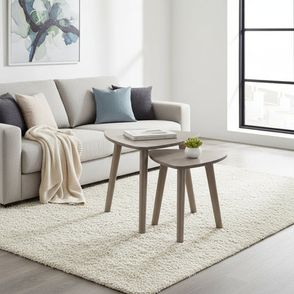 Megan grey wash nesting table (set of 2 )