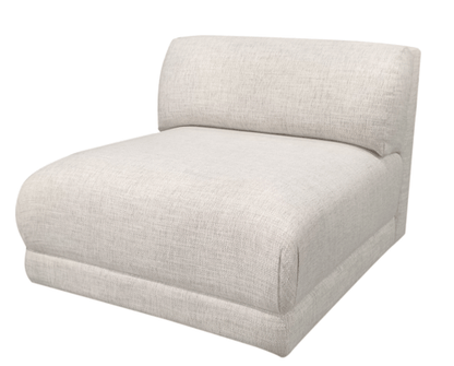 Meryl Beige Sectional Armless (94cm)
