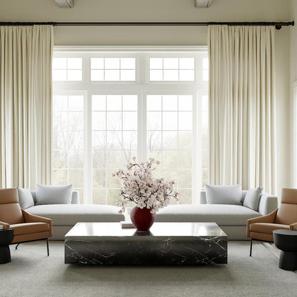 Midnight Elegance Marble Cocktail Table