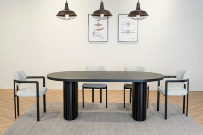Midnight Oak Dining Table 200 CM