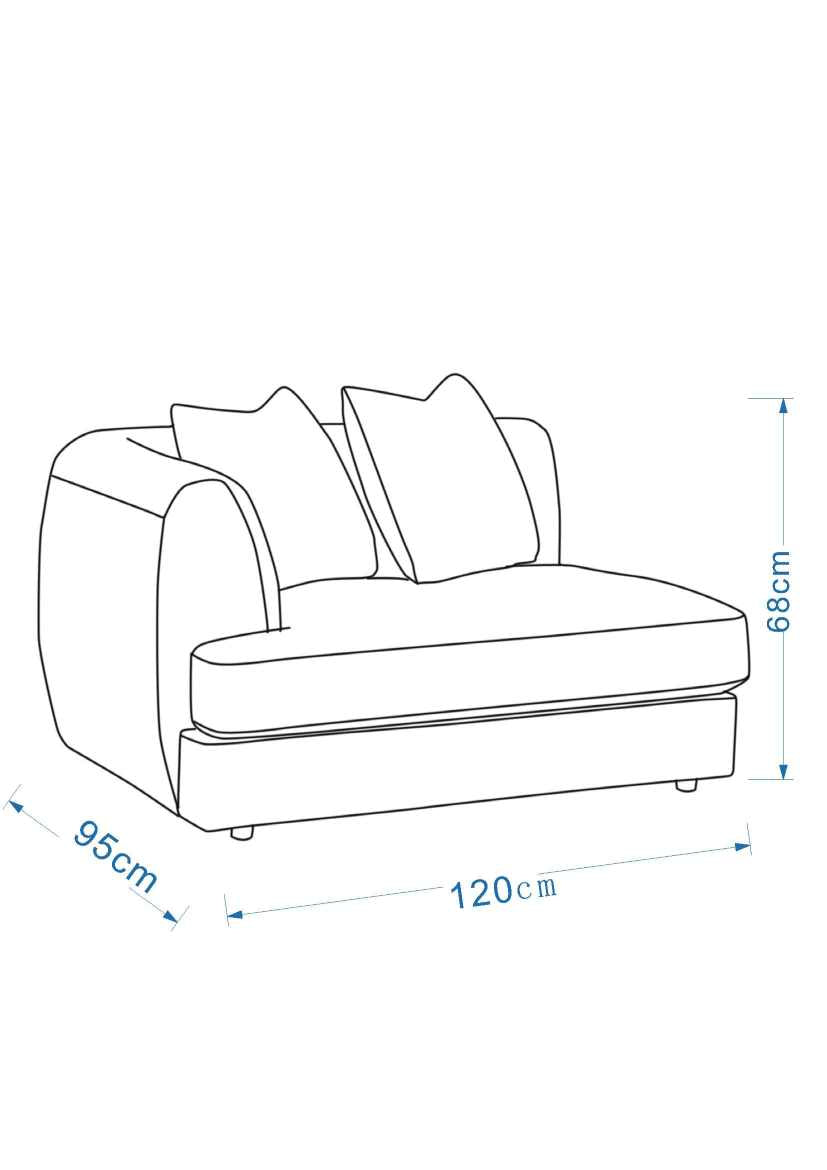Monaco Beige Left Arm Seater