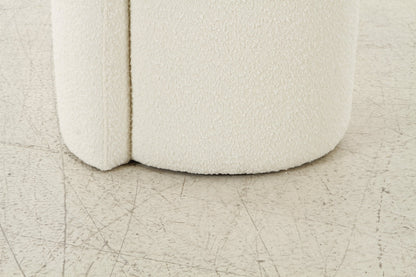 Mono off White Ottoman
