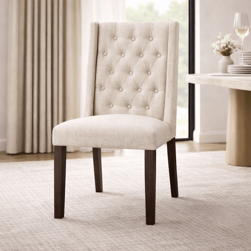 Monticello Cream Captains Side Dining Chair