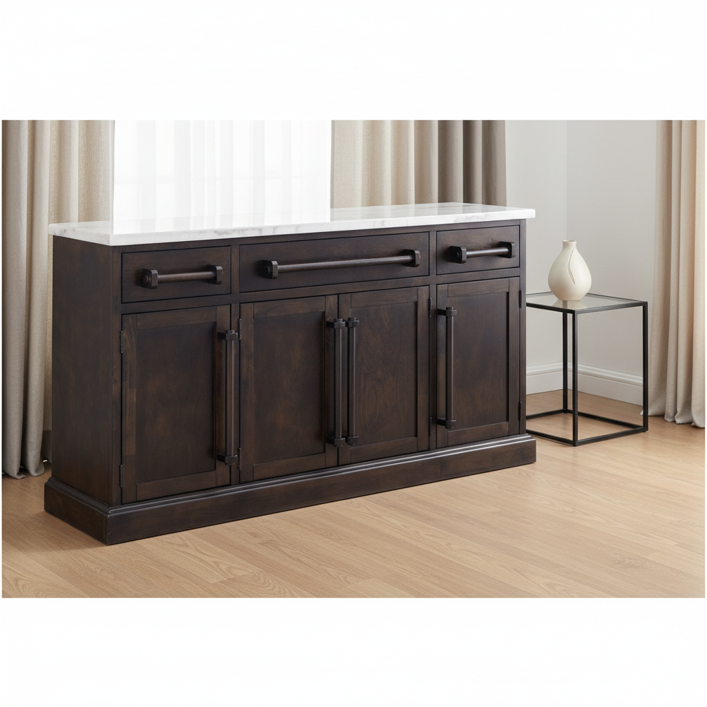 Monticello White Marble Buffet