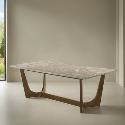 Morgans Beige Marble Dining Table 8