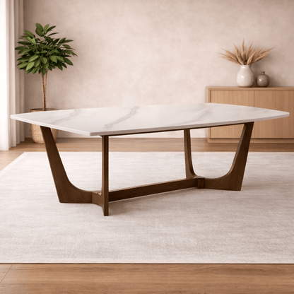 Morgans White Marble Dining Table 8