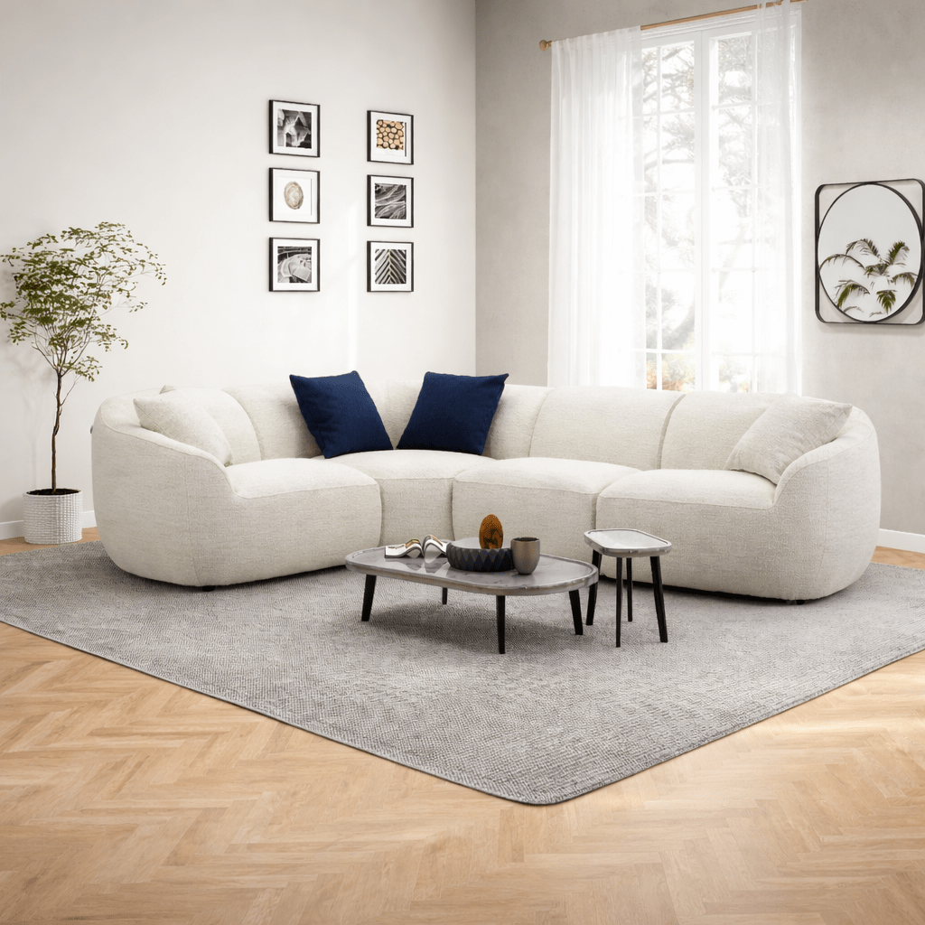 Mulhouse White Sectional