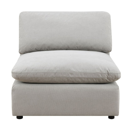 Cloud 9  Light Grey Sectional with Hardy Occasional(Coffe Table1/End Table1)