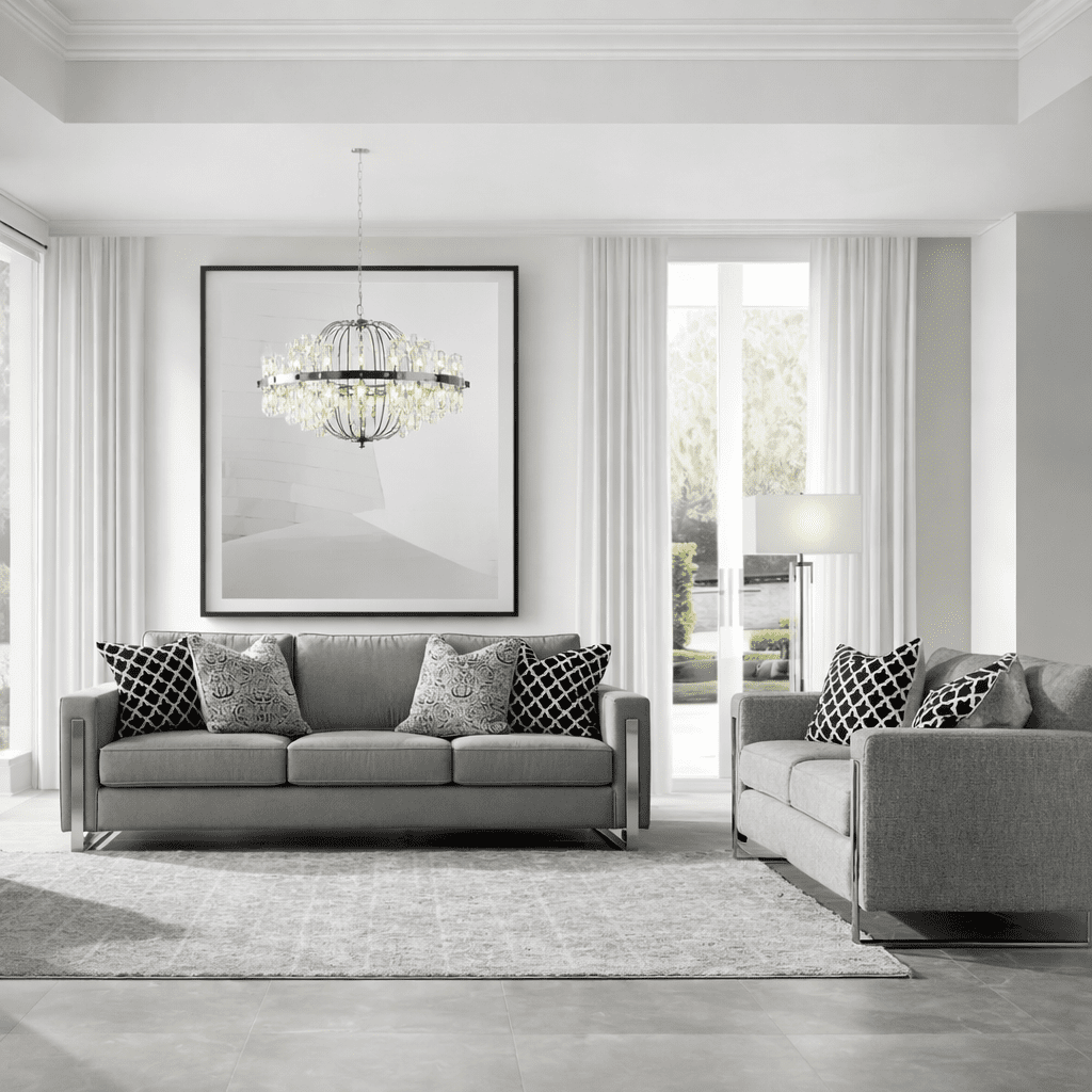 Najla Grey Sofa (164cm)