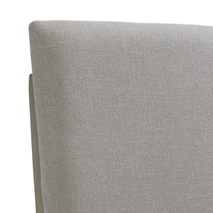 Nashville Grey Dining Table Fabric Ladder Back Side Chair
