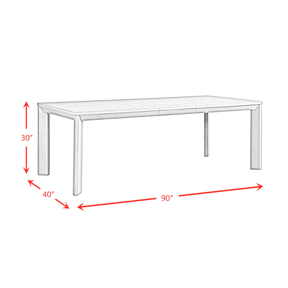 Nashville Grey Dining Table Set - No Server