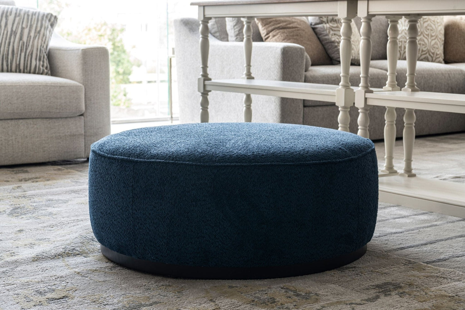 Linen Ottoman W91xH36cm