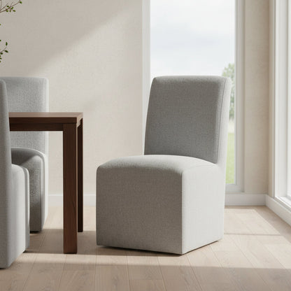 Nero Dining Side Chair (2 per carton) W/Grey Fabric