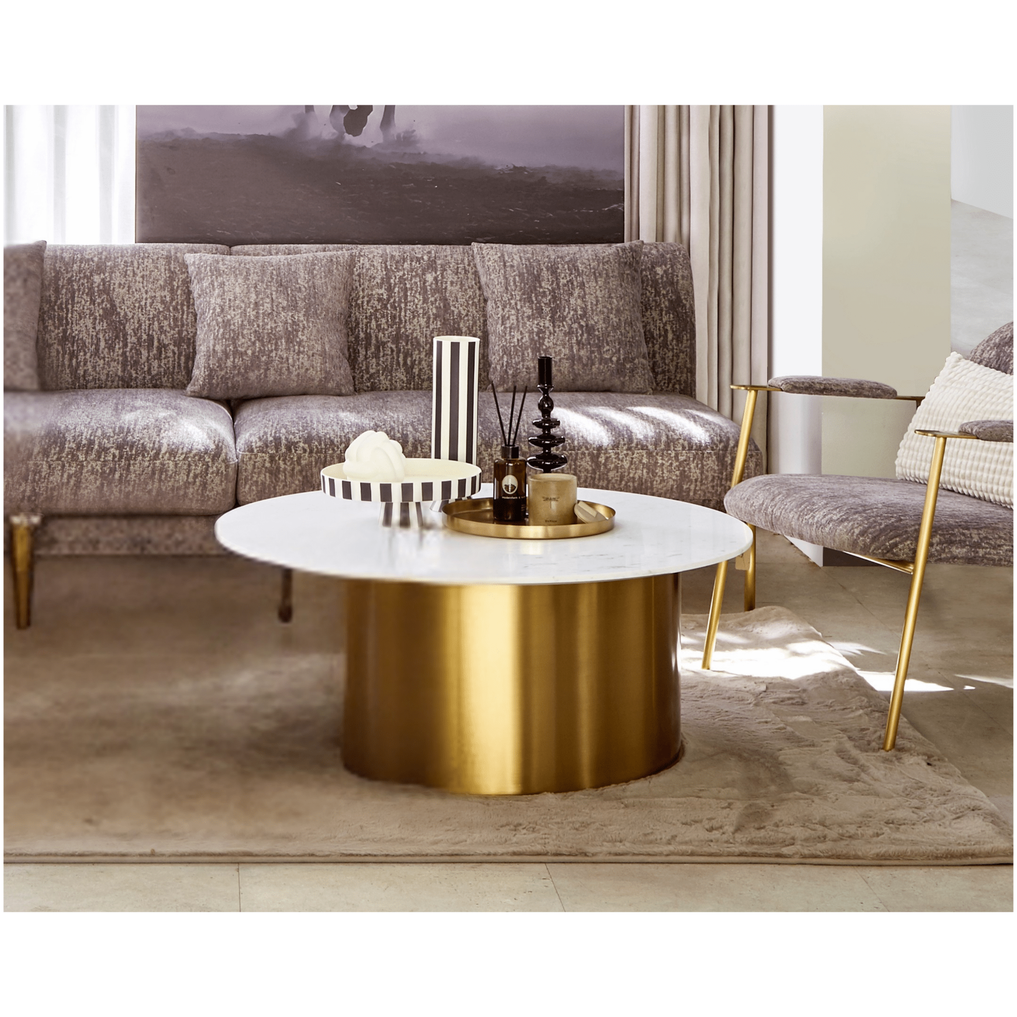 Nero Maquina Elegance Side 
Table