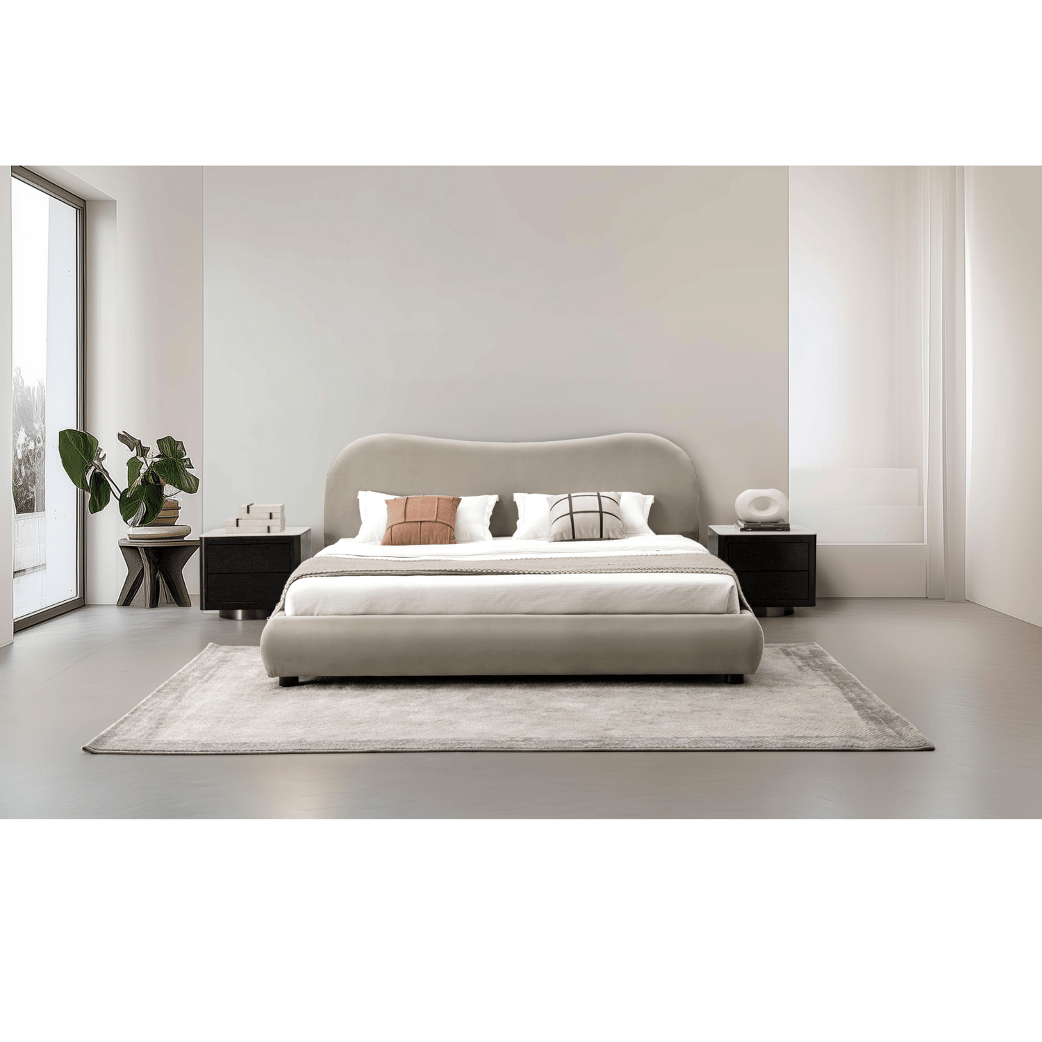 Newcastle Brown Upholstered Bed