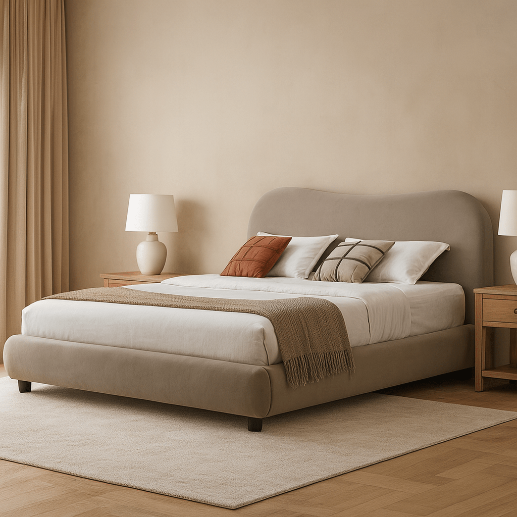 Newcastle Brown Upholstered Bed