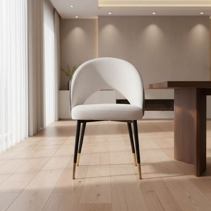 Nova Taupe Chenille Dining Chair