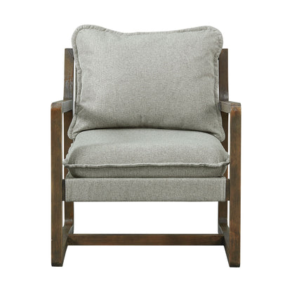 Spitfire Wood Trim Chair In Mekinney Charcoal