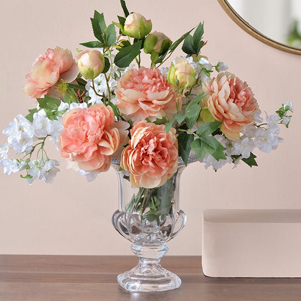 Omari Crystal Urn Vase, Large