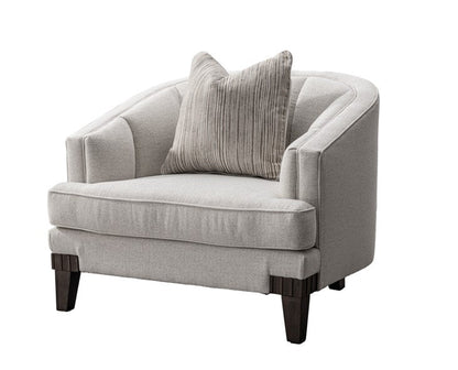 Opaline  White Velevt Chair