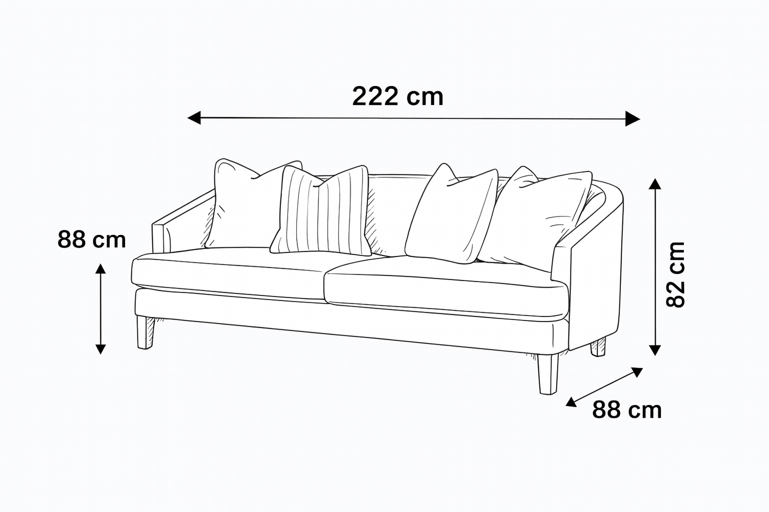Opaline  White Velevt sofa