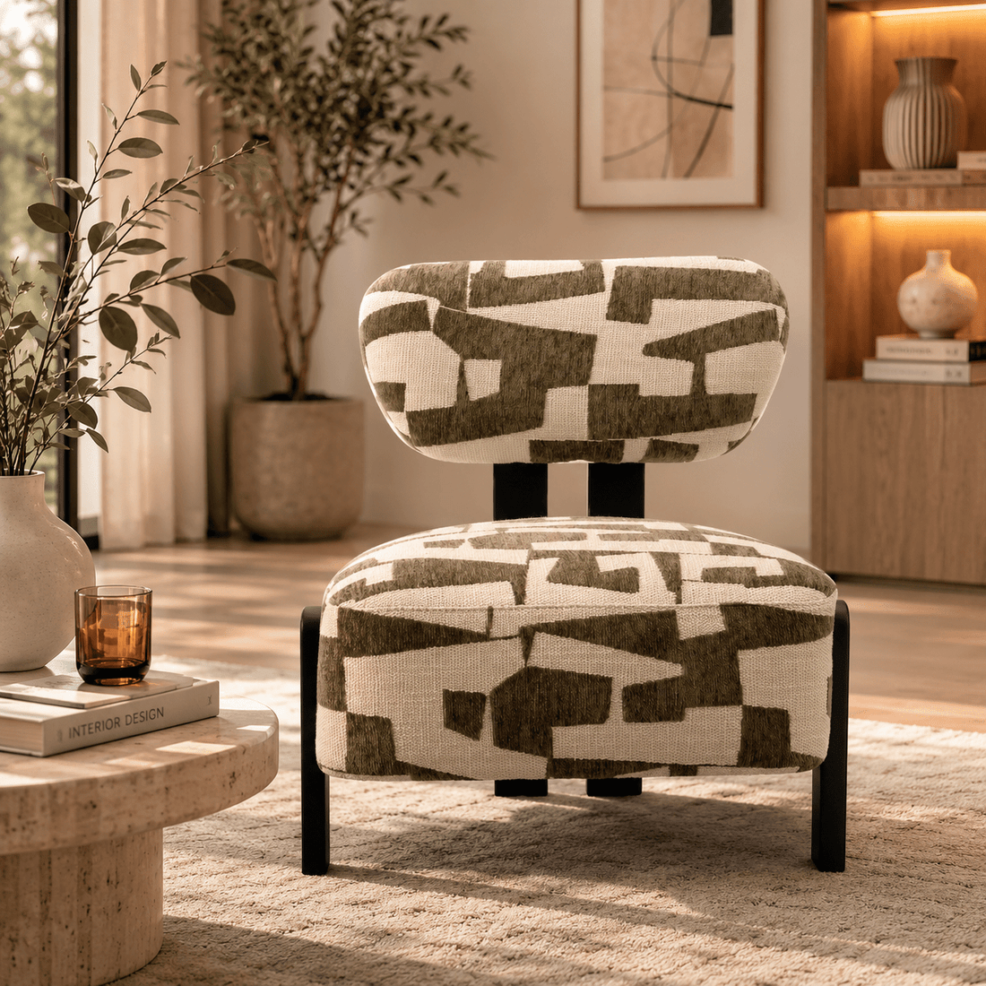 Orb Green Accent Chair