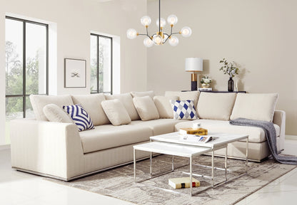 Paris Beige Armless Chair (129CM)