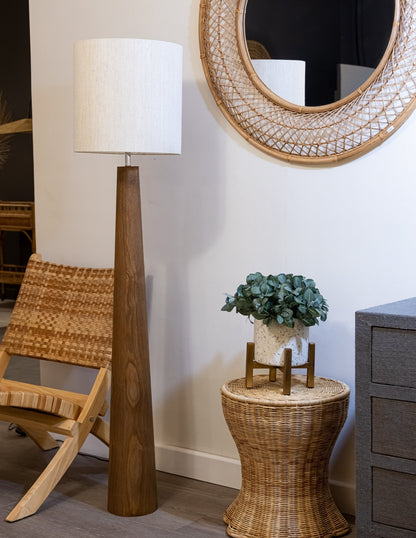 PARIS Dark Wooden Floor Lamp