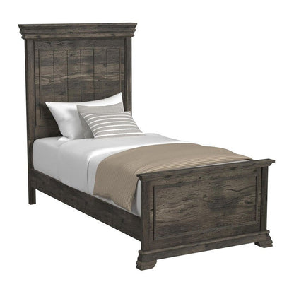 Park Ridge Twin Sleigh Storage Bed in Charcoal