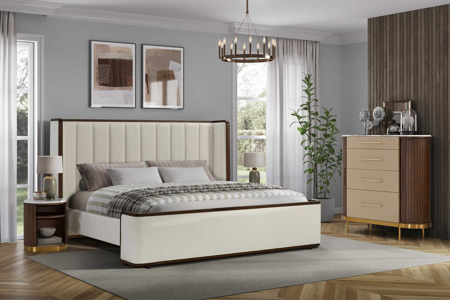 Paros Elegance Oak Night Stand