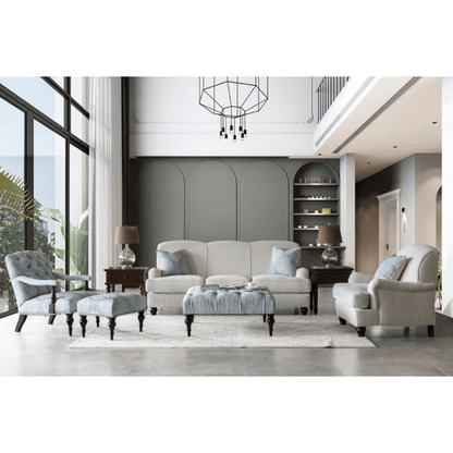 Pastel Pastern Large Ottoman