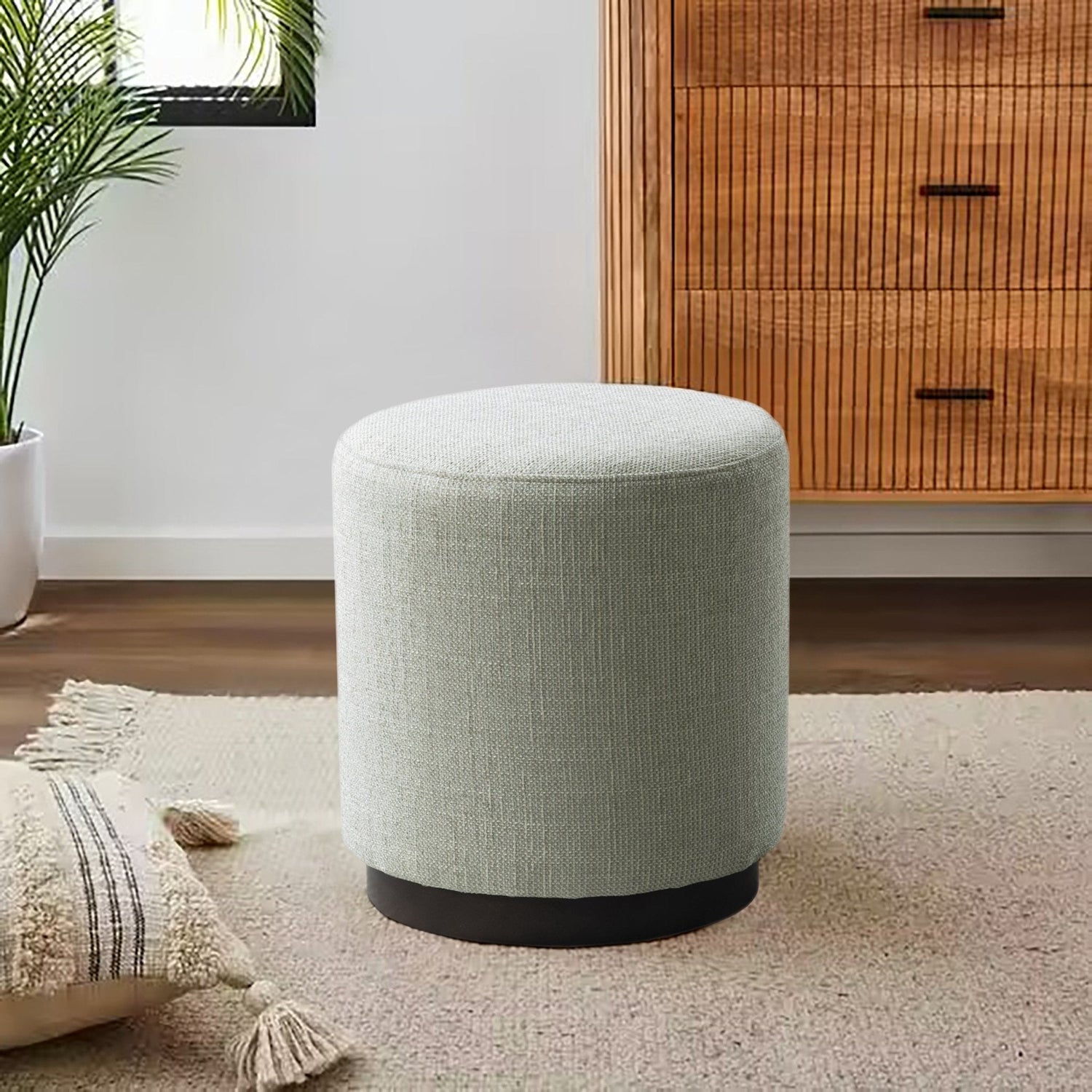 Pattern Beige/Gold Ottoman