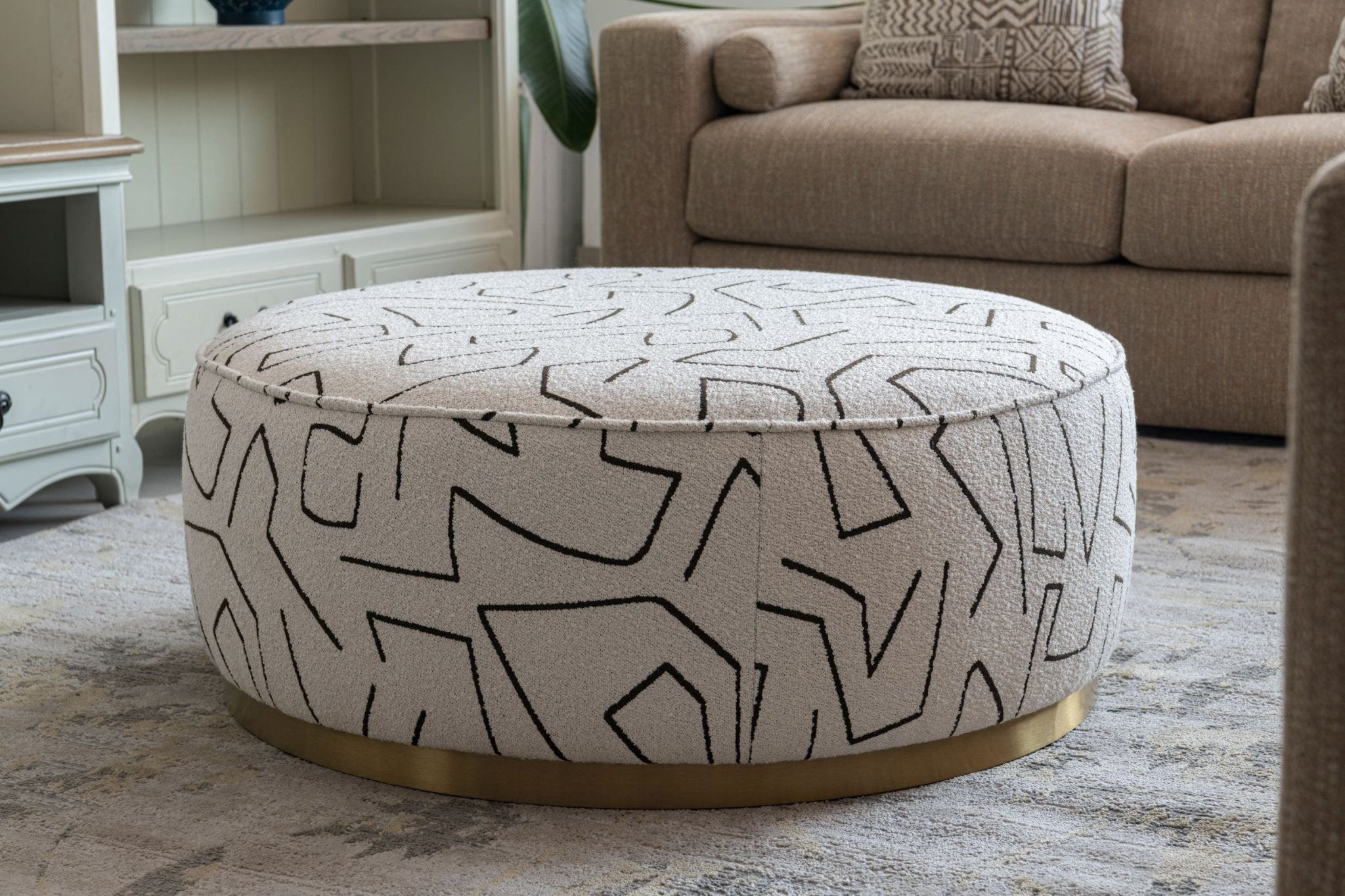 Linen Ottoman W91xH36cm