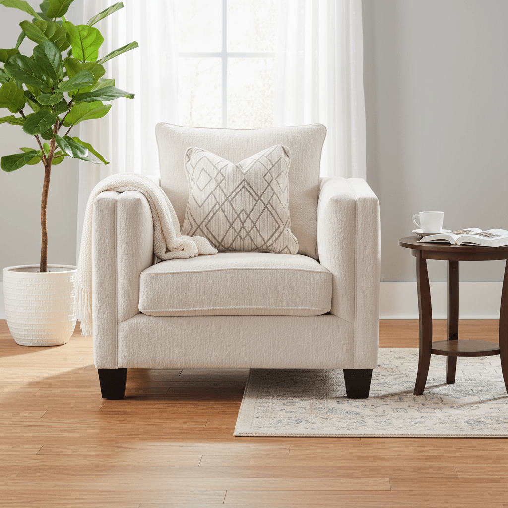 Plush Paradise Beige Chair W103